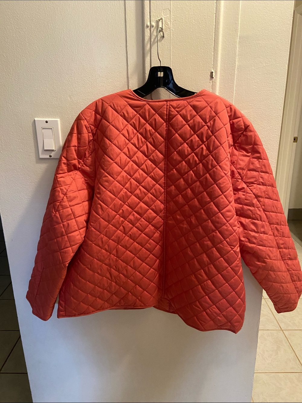 croft & barrow Quilted Utility Jacket in Coral - Picture 2 of 4